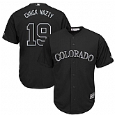 Rockies 19 Charlie Blackmon Chuck Nazty Black 2019 Players' Weekend Player Jersey Dzhi,baseball caps,new era cap wholesale,wholesale hats